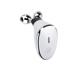 EMS V Face Dual Microcurrent Roller USB Plug Anti-Aging Facial Massager Face Neck Lifting Skin Tightening Skin Rejuvenation ABS