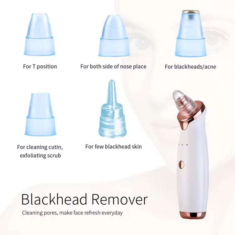 5 Head Pore Cleanser Blackhead Electric Removal Cleaner Blackhead Remover Vacuum Blackhead Remover - 图片 5